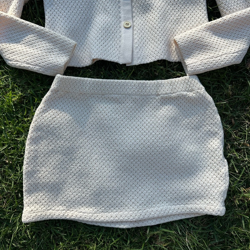 St. John Reworked Mini Skirt and Blazer - Picture 3 of 5